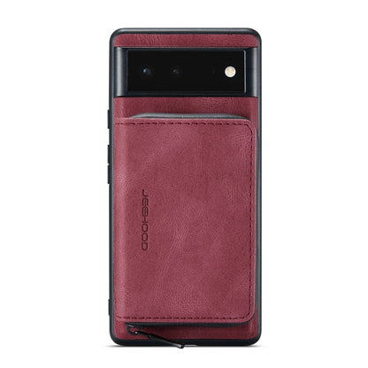 JEEHOOD Magnetic Zipper Wallet Phone Leather Case, For Google Pixel 7 5G, For Google Pixel 7 Pro 5G