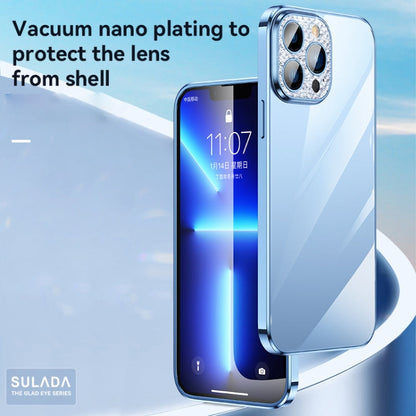 SULADA Diamond Lens Protector Plated Frosted Case, For iPhone 13, For iPhone 13 Pro, For iPhone 13 Pro Max, For iPhone 12, For iPhone 12 Pro