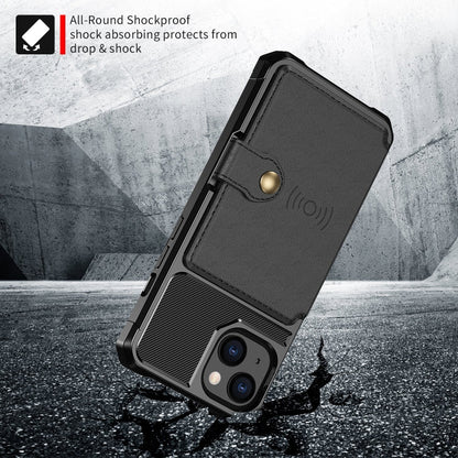 Magnetic Wallet Card Bag Leather Case, For iPhone 13 mini, For iPhone 13, For iPhone 13 Pro, For iPhone 13 Pro Max