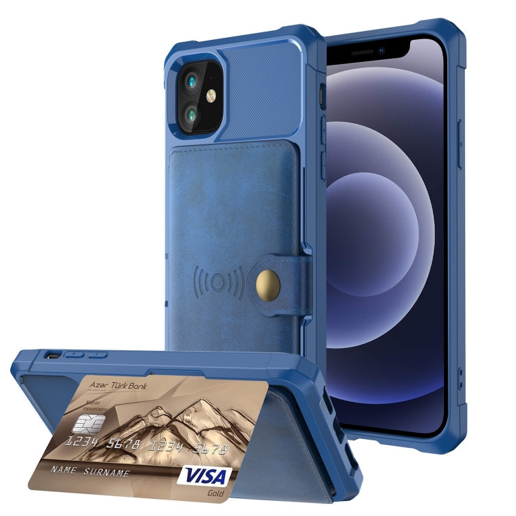 Magnetic Wallet Card Bag Leather Case, For iPhone 12 mini, For iPhone 12 / 12 Pro, For iPhone 12 Pro Max, For iPhone 11