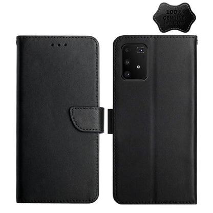 Genuine Leather Fingerprint-proof Horizontal Flip Phone Case, For Samsung Galaxy A91, For Samsung Galaxy F52 5G, For Samsung Galaxy J2 Prime, For Samsung Galaxy M10 / A10, For Samsung Galaxy M21 / M30s, For Samsung Galaxy M31, For Samsung Galaxy M51   ...