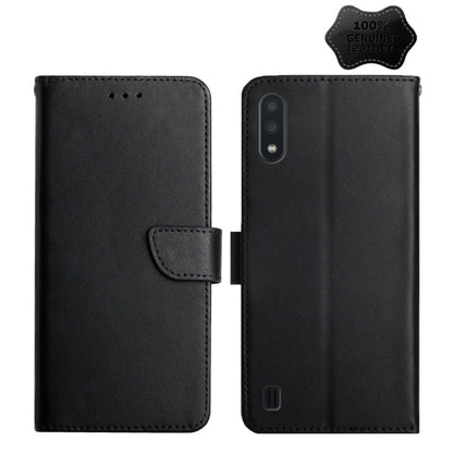Genuine Leather Fingerprint-proof Horizontal Flip Phone Case, For Samsung Galaxy A91, For Samsung Galaxy F52 5G, For Samsung Galaxy J2 Prime, For Samsung Galaxy M10 / A10, For Samsung Galaxy M21 / M30s, For Samsung Galaxy M31, For Samsung Galaxy M51   ...