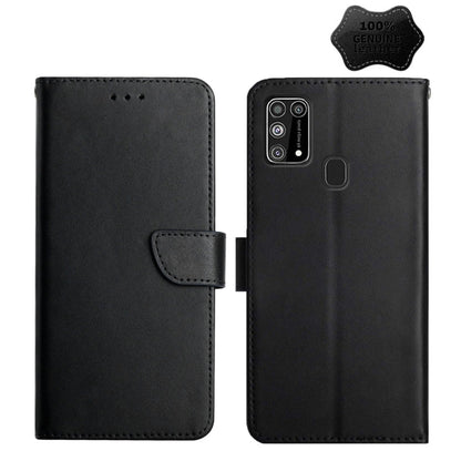 Genuine Leather Fingerprint-proof Horizontal Flip Phone Case, For Samsung Galaxy A91, For Samsung Galaxy F52 5G, For Samsung Galaxy J2 Prime, For Samsung Galaxy M10 / A10, For Samsung Galaxy M21 / M30s, For Samsung Galaxy M31, For Samsung Galaxy M51   ...