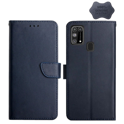 Genuine Leather Fingerprint-proof Horizontal Flip Phone Case, For Samsung Galaxy A91, For Samsung Galaxy F52 5G, For Samsung Galaxy J2 Prime, For Samsung Galaxy M10 / A10, For Samsung Galaxy M21 / M30s, For Samsung Galaxy M31, For Samsung Galaxy M51   ...