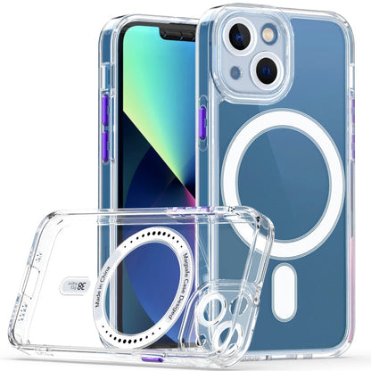 Cat-eye TPU + Acrylic Magsafe Phone Case, For iPhone 13 mini, For iPhone 13, For iPhone 13 Pro, For iPhone 13 Pro Max, For iPhone 12 mini, For iPhone 12