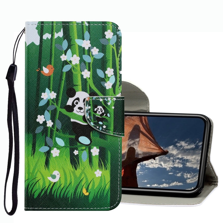Coloured Drawing Pattern Leather Phone Case, For iPhone 13 Pro