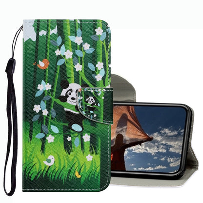 Coloured Drawing Pattern Leather Phone Case, For iPhone 13 Pro