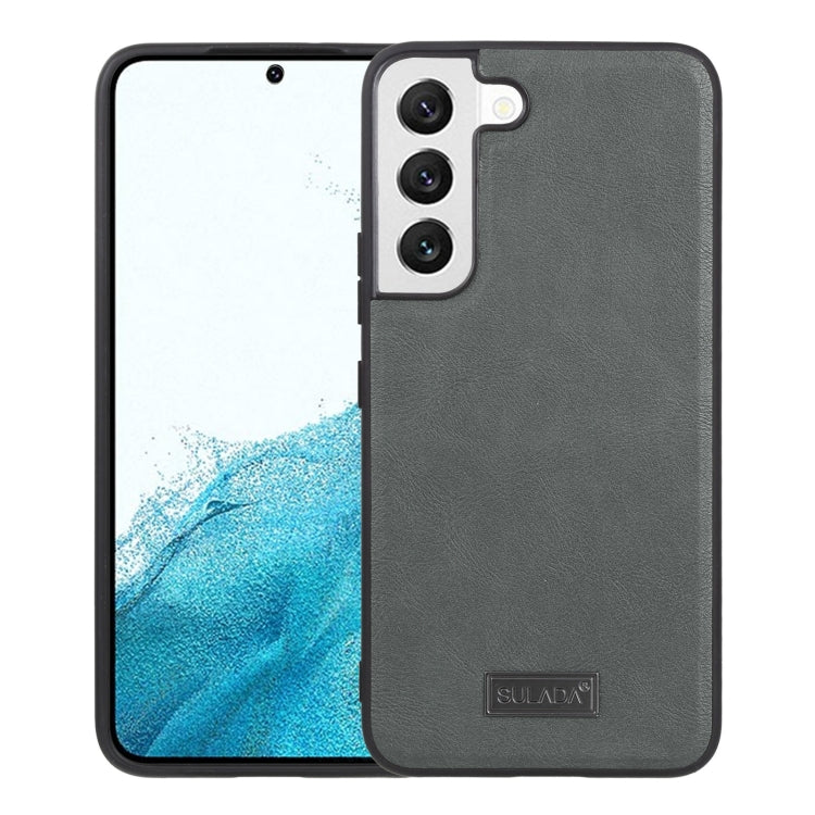 SULADA Shockproof TPU + Handmade Leather Phone Case, For Samsung Galaxy S22 5G, For Samsung Galaxy S22 Ultra 5G, For Samsung Galaxy S22+ 5G