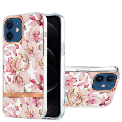 Ring IMD Flowers TPU Phone Case, For iPhone 12 / 12 Pro, For iPhone 12 Pro Max, For iPhone 11, For iPhone 11 Pro Max