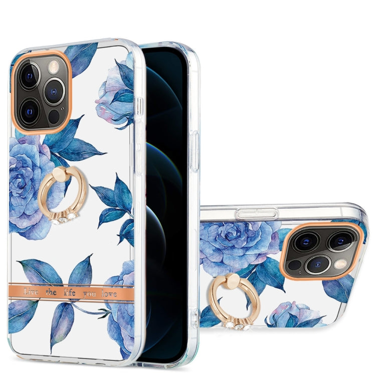 Ring IMD Flowers TPU Phone Case, For iPhone 12 / 12 Pro, For iPhone 12 Pro Max, For iPhone 11, For iPhone 11 Pro Max