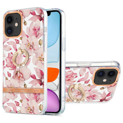Ring IMD Flowers TPU Phone Case, For iPhone 12 / 12 Pro, For iPhone 12 Pro Max, For iPhone 11, For iPhone 11 Pro Max