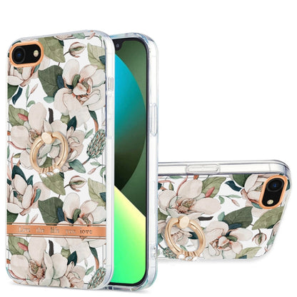 Ring IMD Flowers TPU Phone Case, For iPhone SE 2022 / SE 2020 / 8 / 7