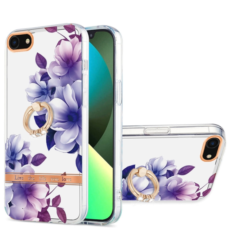 Ring IMD Flowers TPU Phone Case, For iPhone SE 2022 / SE 2020 / 8 / 7