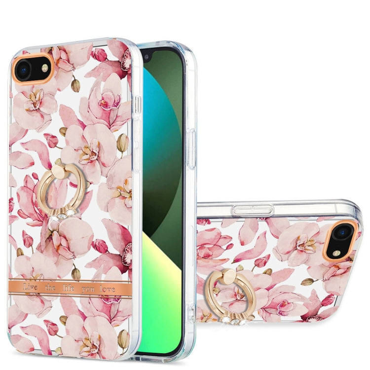 Ring IMD Flowers TPU Phone Case, For iPhone SE 2022 / SE 2020 / 8 / 7