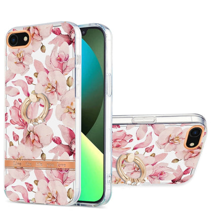 Ring IMD Flowers TPU Phone Case, For iPhone SE 2022 / SE 2020 / 8 / 7