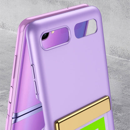 GKK Ultra-thin Full Coverage Phone Flip Case with Wristband, For Samsung Galaxy Z Flip