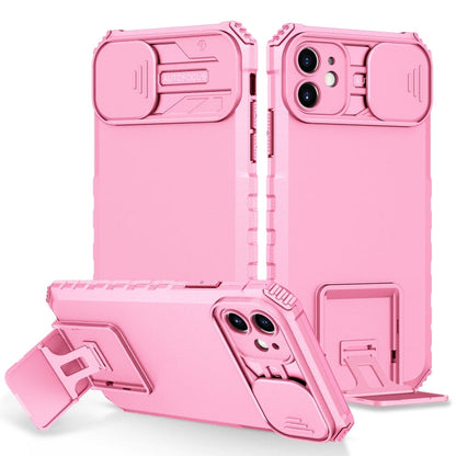 Stereoscopic Holder Sliding Camshield Phone Case, For iPhone 11, For iPhone 12, For iPhone 12 Pro