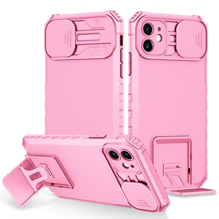 Stereoscopic Holder Sliding Camshield Phone Case, For iPhone 11, For iPhone 12, For iPhone 12 Pro