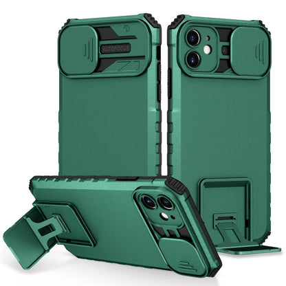 Stereoscopic Holder Sliding Camshield Phone Case, For iPhone 11, For iPhone 12, For iPhone 12 Pro