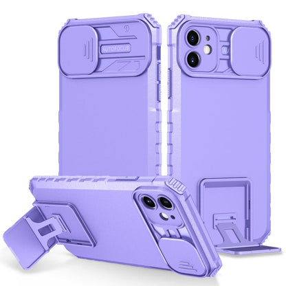 Stereoscopic Holder Sliding Camshield Phone Case, For iPhone 11, For iPhone 12, For iPhone 12 Pro