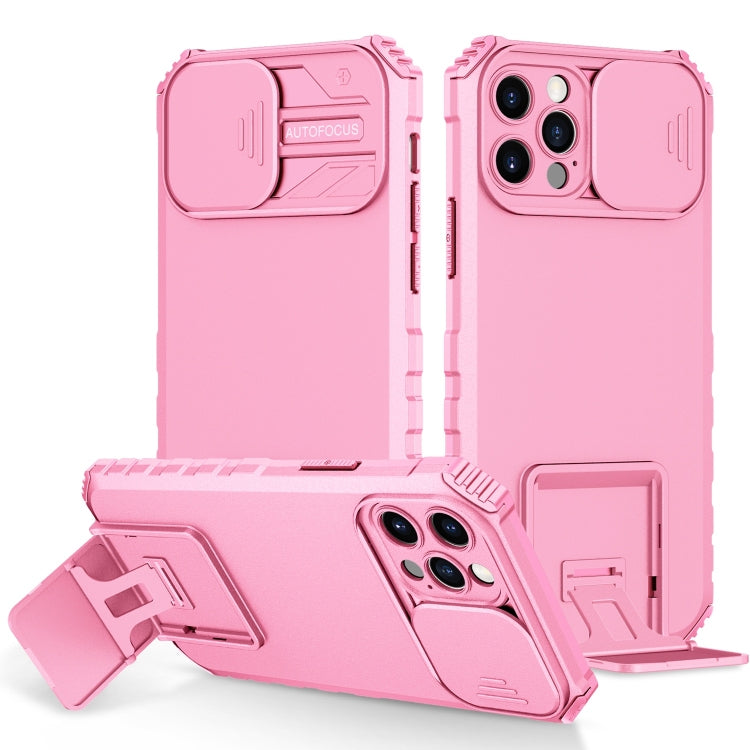 Stereoscopic Holder Sliding Camshield Phone Case, For iPhone 11, For iPhone 12, For iPhone 12 Pro