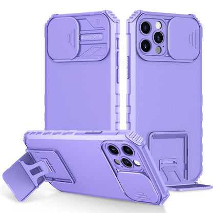 Stereoscopic Holder Sliding Camshield Phone Case, For iPhone 11, For iPhone 12, For iPhone 12 Pro