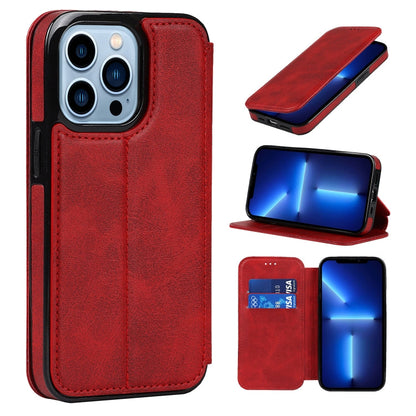 Knight Magnetic Suction Leather Phone Case, For iPhone 13 mini, For iPhone 13, For iPhone 13 Pro, For iPhone 13 Pro Max