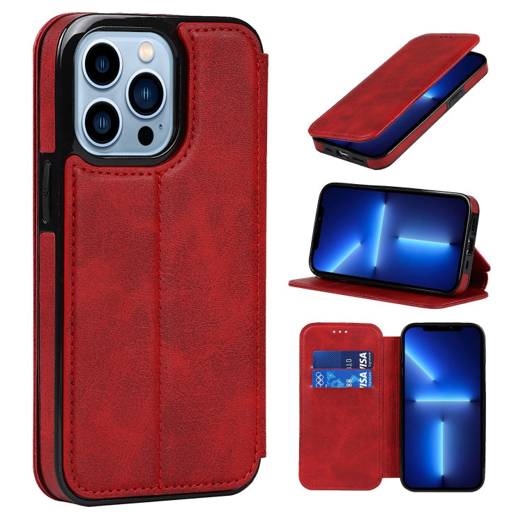 Knight Magnetic Suction Leather Phone Case, For iPhone 13 mini, For iPhone 13, For iPhone 13 Pro, For iPhone 13 Pro Max