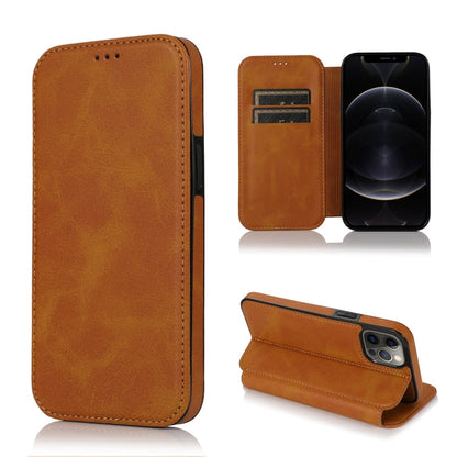 Knight Magnetic Suction Leather Phone Case, For iPhone 12 mini, For iPhone 12 / 12 Pro, For iPhone 12 Pro Max, For iPhone 11