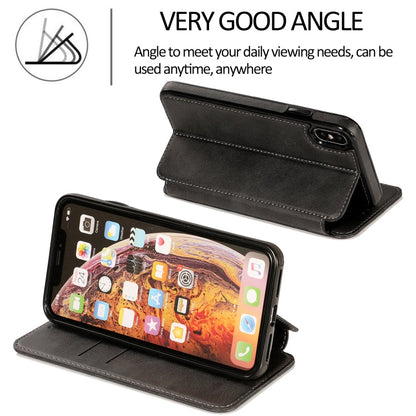 Knight Magnetic Suction Leather Phone Case, For iPhone XS Max, For iPhone SE 2022 / SE 2020 / 7 / 8, For iPhone 7 Plus / 8 Plus