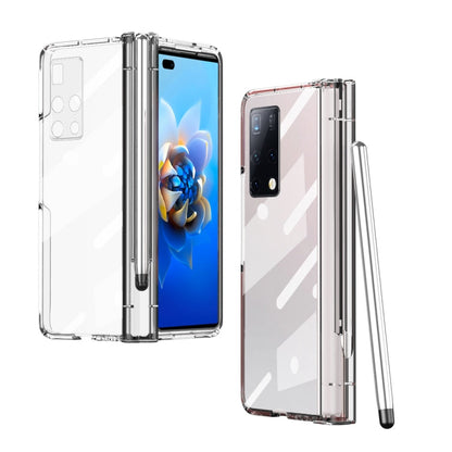 Electroplating Hinge Phone Case with Stylus, For Huawei Mate X2, For Xiaomi Mi Mix Fold, For Honor Magic V