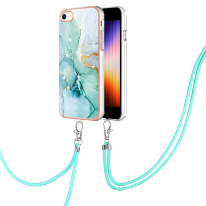 Electroplating Marble Pattern TPU Phone Case with Lanyard, For iPhone SE 2022 / SE 2020 / 8 / 7, For Motorola Moto G Stylus 2022, For Nokia G20 / G10, For Nokia G21 / G11