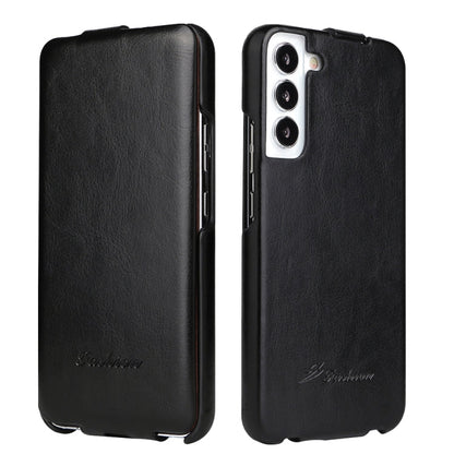 Fierre Shann 64 Texture Vertical Flip PU Leather Phone Case, For Samsung Galaxy S22 5G, For Samsung Galaxy S22+ 5G, For Samsung Galaxy S22 Ultra 5G