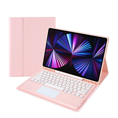 T12B-A Detachable Touch Pad Bluetooth Keyboard Leather Tablet Case, For iPad Air 13 2025 / 2024 / Pro 12.9 inch 2021/2020/2018