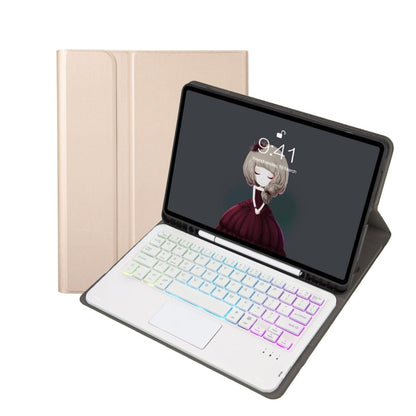 A07B-AS Lambskin Pen Slot Touch Pad Bluetooth Keyboard Leather Tablet Case, For iPad 9.7 2018&2017 / Pro 9.7 / Air 2, For iPad 10.2 2021&2020&2019/Air 2019/Pro 10.5, For iPad Air 11 2025 / 2024 / Air 2022&2020 / Pro 11 2021&2020&2018