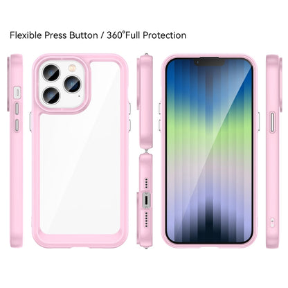 Colorful Series Acrylic + TPU Phone Case, For iPhone 14, For iPhone 14 Pro, For iPhone 14 Pro Max