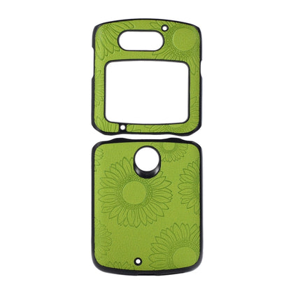 Sunflower Pattern PU+TPU+PC Shockproof Phone Case, For iPhone 13 Pro Max, For Motorola Razr 5G, For Huawei P50 Pocket