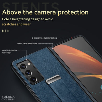 SULADA Cool Series PC + Leather Texture Skin Feel Shockproof Phone Case, For Samsung Galaxy Z Fold2, For Samsung Galaxy Z Flip3, For iPhone 12 Pro, For iPhone 12 Pro Max