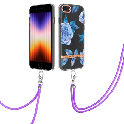 Flowers Series TPU Phone Case with Lanyard, For iPhone SE 2022/SE 2020/8/7, For Motorola Moto G Stylus 2022 4G, For Motorola Moto G31/G41, For Motorola Moto G51 5G