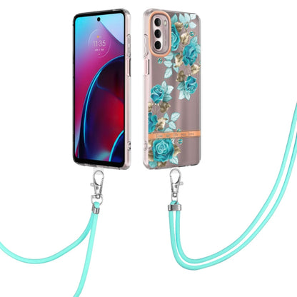 Flowers Series TPU Phone Case with Lanyard, For iPhone SE 2022/SE 2020/8/7, For Motorola Moto G Stylus 2022 4G, For Motorola Moto G31/G41, For Motorola Moto G51 5G