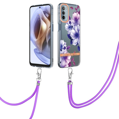 Flowers Series TPU Phone Case with Lanyard, For iPhone SE 2022/SE 2020/8/7, For Motorola Moto G Stylus 2022 4G, For Motorola Moto G31/G41, For Motorola Moto G51 5G