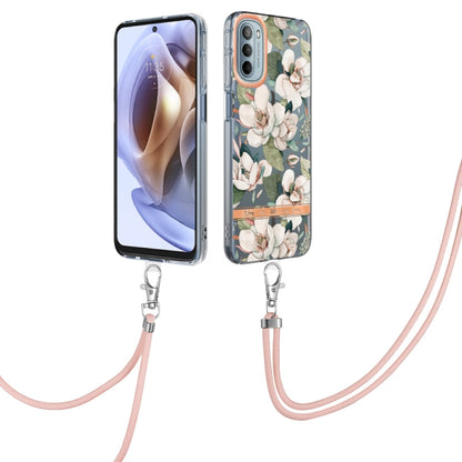 Flowers Series TPU Phone Case with Lanyard, For iPhone SE 2022/SE 2020/8/7, For Motorola Moto G Stylus 2022 4G, For Motorola Moto G31/G41, For Motorola Moto G51 5G