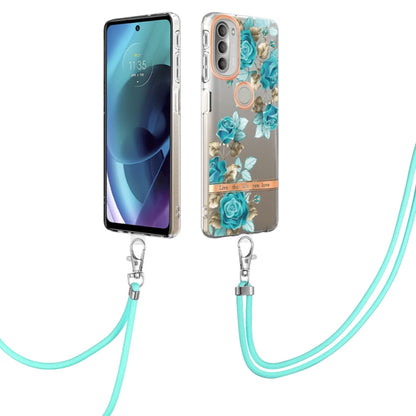 Flowers Series TPU Phone Case with Lanyard, For iPhone SE 2022/SE 2020/8/7, For Motorola Moto G Stylus 2022 4G, For Motorola Moto G31/G41, For Motorola Moto G51 5G