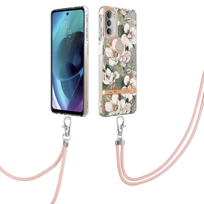 Flowers Series TPU Phone Case with Lanyard, For iPhone SE 2022/SE 2020/8/7, For Motorola Moto G Stylus 2022 4G, For Motorola Moto G31/G41, For Motorola Moto G51 5G