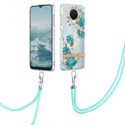 Flowers Series TPU Phone Case with Lanyard, For Motorola Moto G71 5G, For Motorola Moto G200, For Nokia G20/G10, For Nokia G21/G11