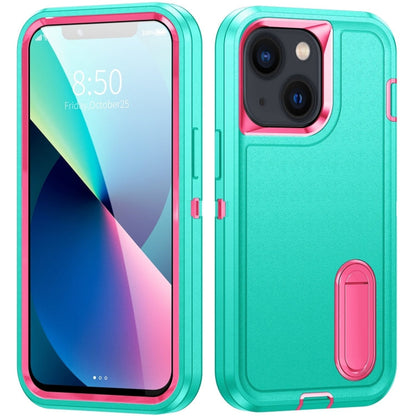 3 in 1 Rugged Holder Phone Case, For iPhone 14, For iPhone 14 Plus