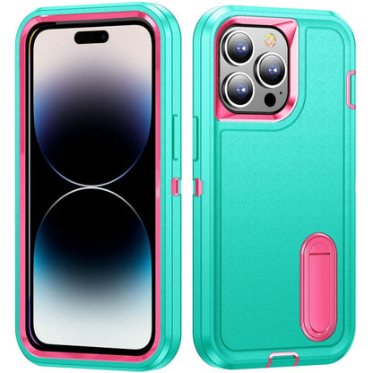 3 in 1 Rugged Holder Phone Case, For iPhone 14 Pro, For iPhone 14 Pro Max