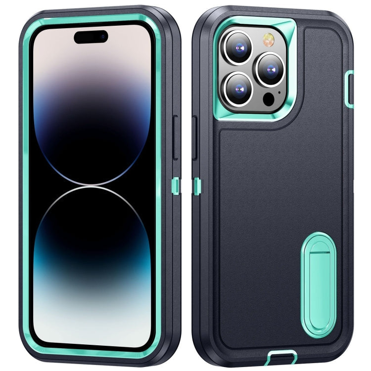 3 in 1 Rugged Holder Phone Case, For iPhone 14 Pro, For iPhone 14 Pro Max