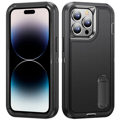 3 in 1 Rugged Holder Phone Case, For iPhone 14 Pro, For iPhone 14 Pro Max