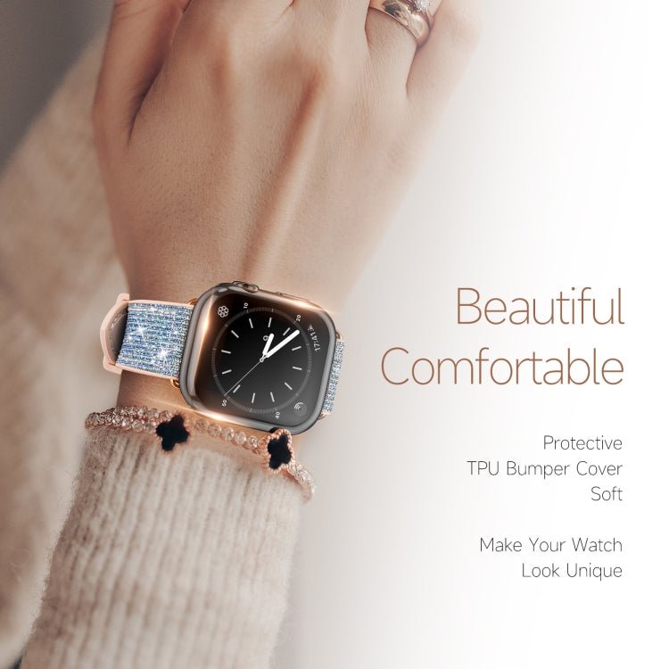 DUX DUCIS Samo Series Electroplated TPU Watch Case For Apple Watch Series, For Apple Watch Series 9 / 8 / 7 45mm